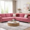 Marbo 2+2 corner fabric sofa in Hyderabad modern L shape sofa