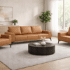 Zenith suede fabric 3+1+1 sofa in Hyderabad premium modern sofa set