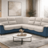 apollo corner sofa in Hyderabad L shape fabric sofa dual tone design
