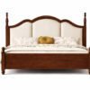 iron wood teak wood king size bed in Hyderabad upholstered wooden cot