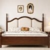 iron wood teak wood king size bed in Hyderabad upholstered wooden cot